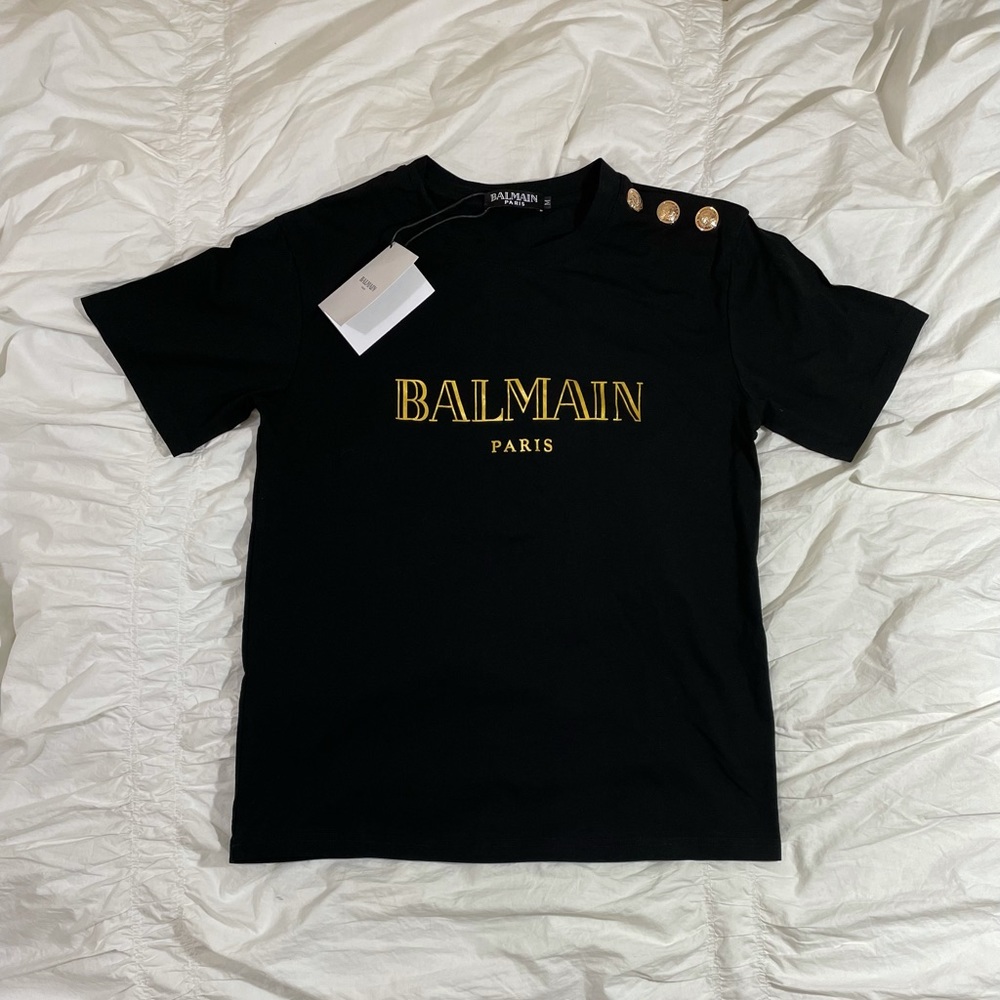 Balmain
logo print T-shirt